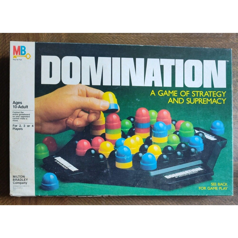 Vintage Milton Bradley Domination Strategy Board Game Complete 1982